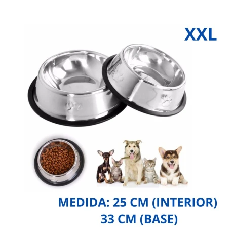 COMEDERO PARA PERRO METAL Nº6 34 CM Comedero Para Perro Metal Nº6 34 Cm