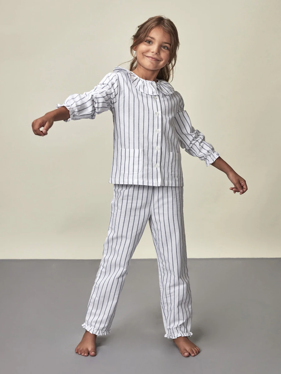 Pijama Estampado Blanco Optico