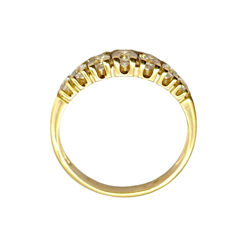 Anillo Sin Fin-Oro bajo-Piedra Zirconia-AN8053 conpiedra