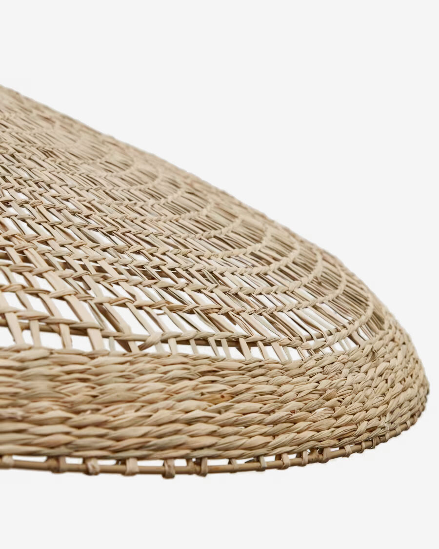 Pantalla para lámpara de techo Cruilles de fibras naturales con acabado natural Ø 100 cm Pantalla para lámpara de techo Cruilles de fibras naturales con acabado natural Ø 100 cm