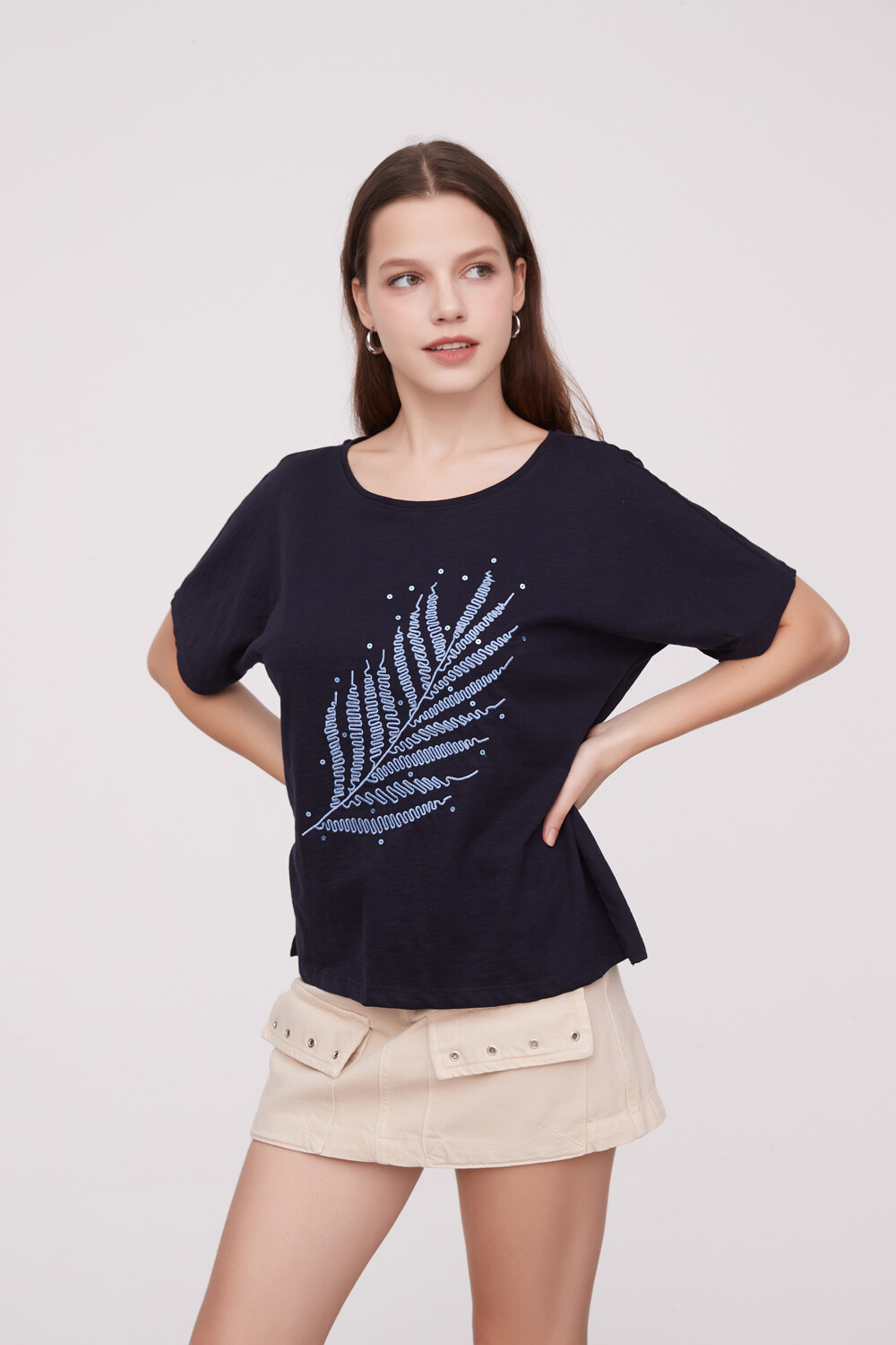 Remera Navy Estampado 2