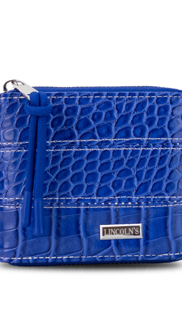 BILLETERA CANDELA CROCO AZUL ROYAL