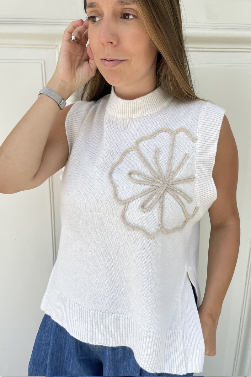 Chaleco Lirio Natural