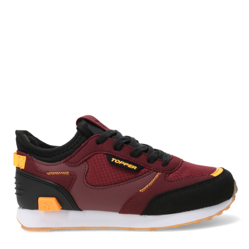 Championes Infantiles Topper Oldi Kids Bordó - Negro - Anaranjado