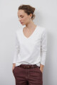 REMERA V M/LARGA NATURAL