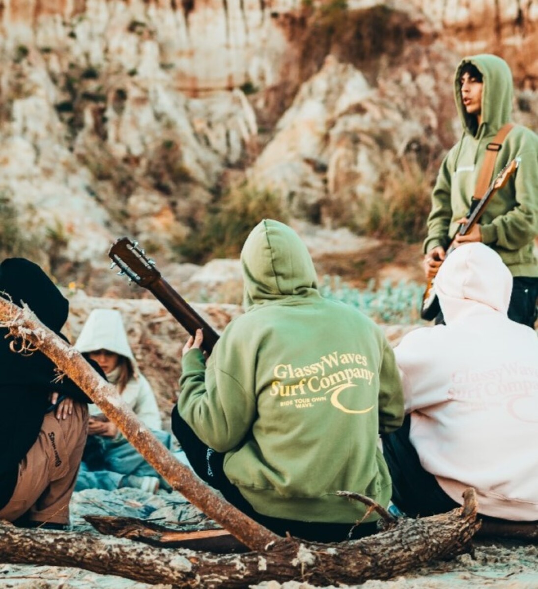 Hoodie Company Over Fit / Verde 