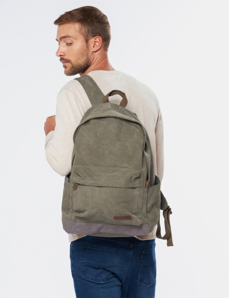MOCHILA DE LONA Verde