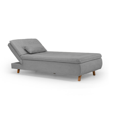 Chaise Cama Maira - Tela Microfibra 9910 (Lino Gris)