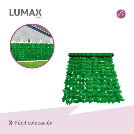 Pack 10 Cercos Artificiales con Diseño de Hojas 3x1mts Verde