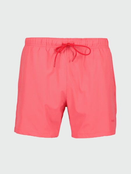 BOSS Black - Short de Baño Secado Rápido Logo Rosado