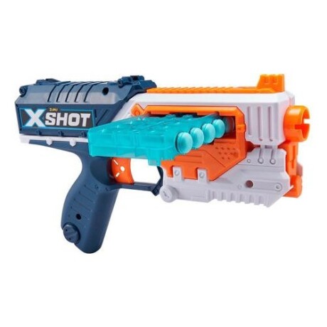 Pistola lanzadora de dardos Zuru X-Shot Excel Quick Slide con 16 dardos Blanco