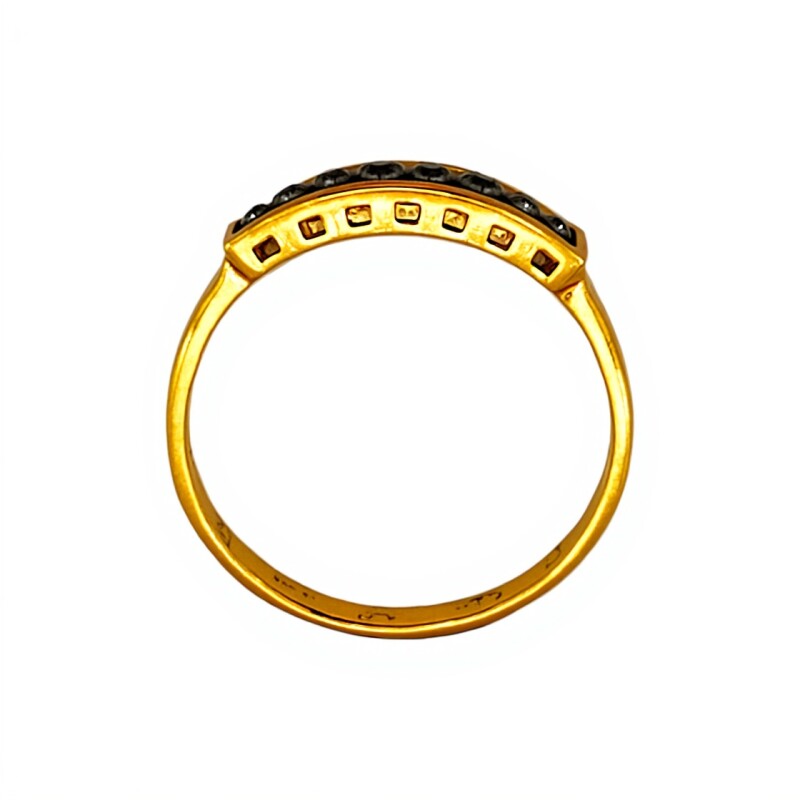 Anillo Sin Fin-Oro Bajo-Piedra Zafiro-AN8117 conpiedra