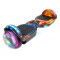Skate Patineta Eléctrica 6.5" Con Música + Luces Led NARANJA