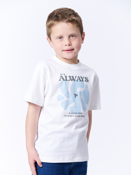 Remera estampa Always Blanca