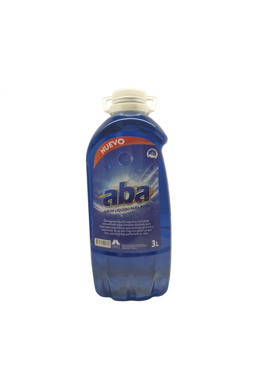 Jabón Liquido de Ropa Aba Azul 2.9 Lts 