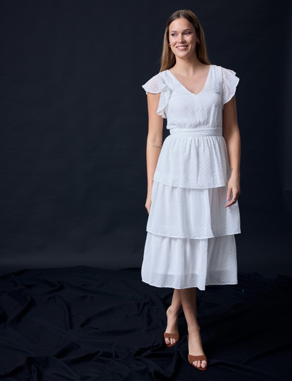 Vestido Capas CRUDO