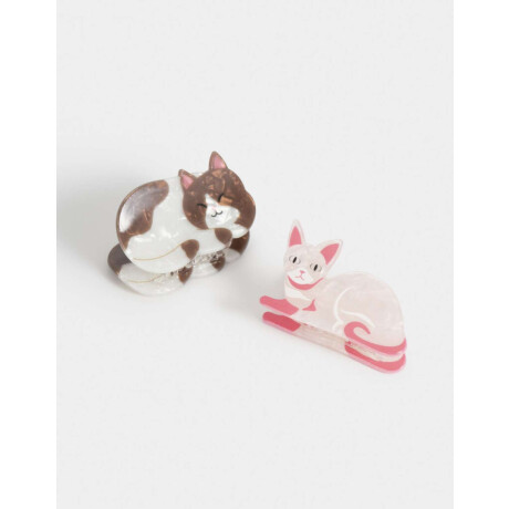 Set De Broches Animalitos Combinacion Bicolor