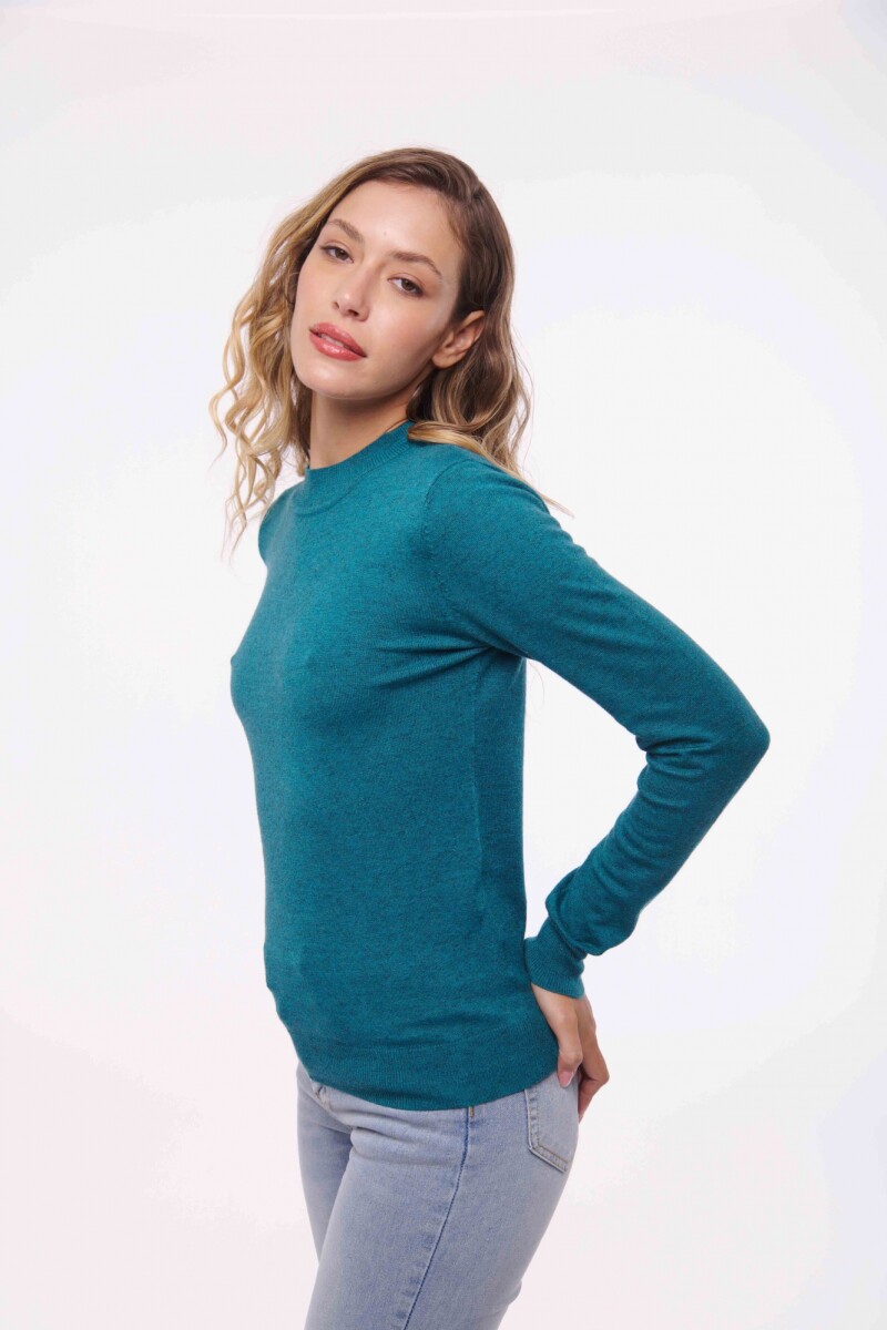 POLERA ITALIA VERDE ESMERALDA