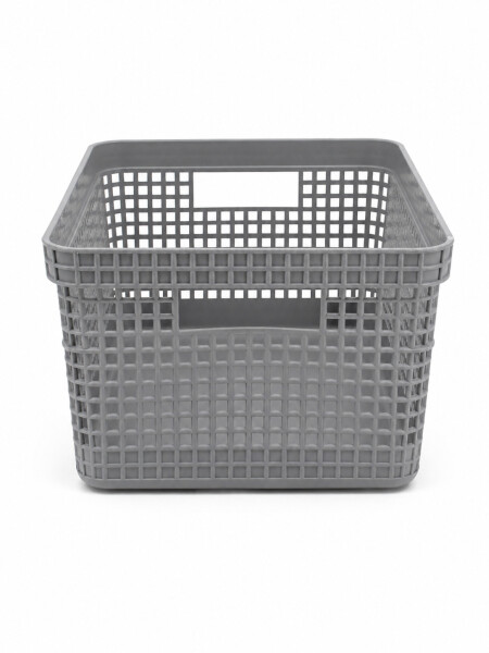 CESTA PLASTICA GRIS (V)