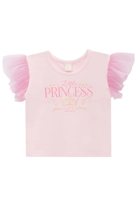 Blusa Boxy Estampado Princess Blusa Boxy Estampado Princess