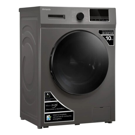 Lavarropas Automático Inverter Aiwa 10kg Frontal Gris