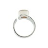 Anillo Punto-Plata 925-Con Cuarzo Rosa -AN4657 conpiedra