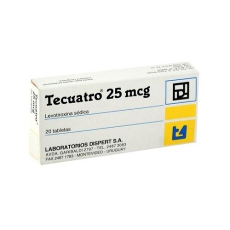 Tecuatro 25 mcg 20 tabletas Tecuatro 25 mcg 20 tabletas