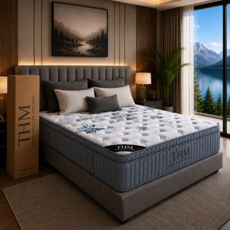 Colchon de resortes Queen HAMPTONS Vanadium Colchon de resortes Queen HAMPTONS Vanadium