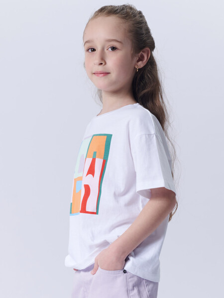 Remera manga corta estampa Sea Blanco