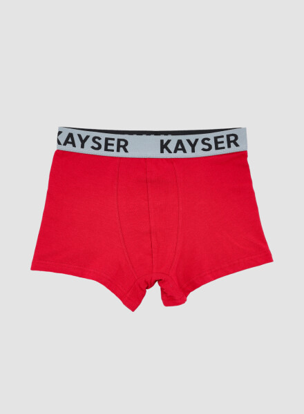boxer juvenil algodon elasticado Rojo