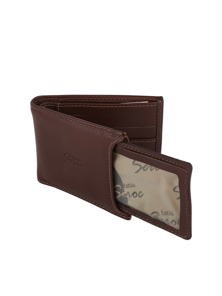 Billetera con tarjetero extraible - Marrón 