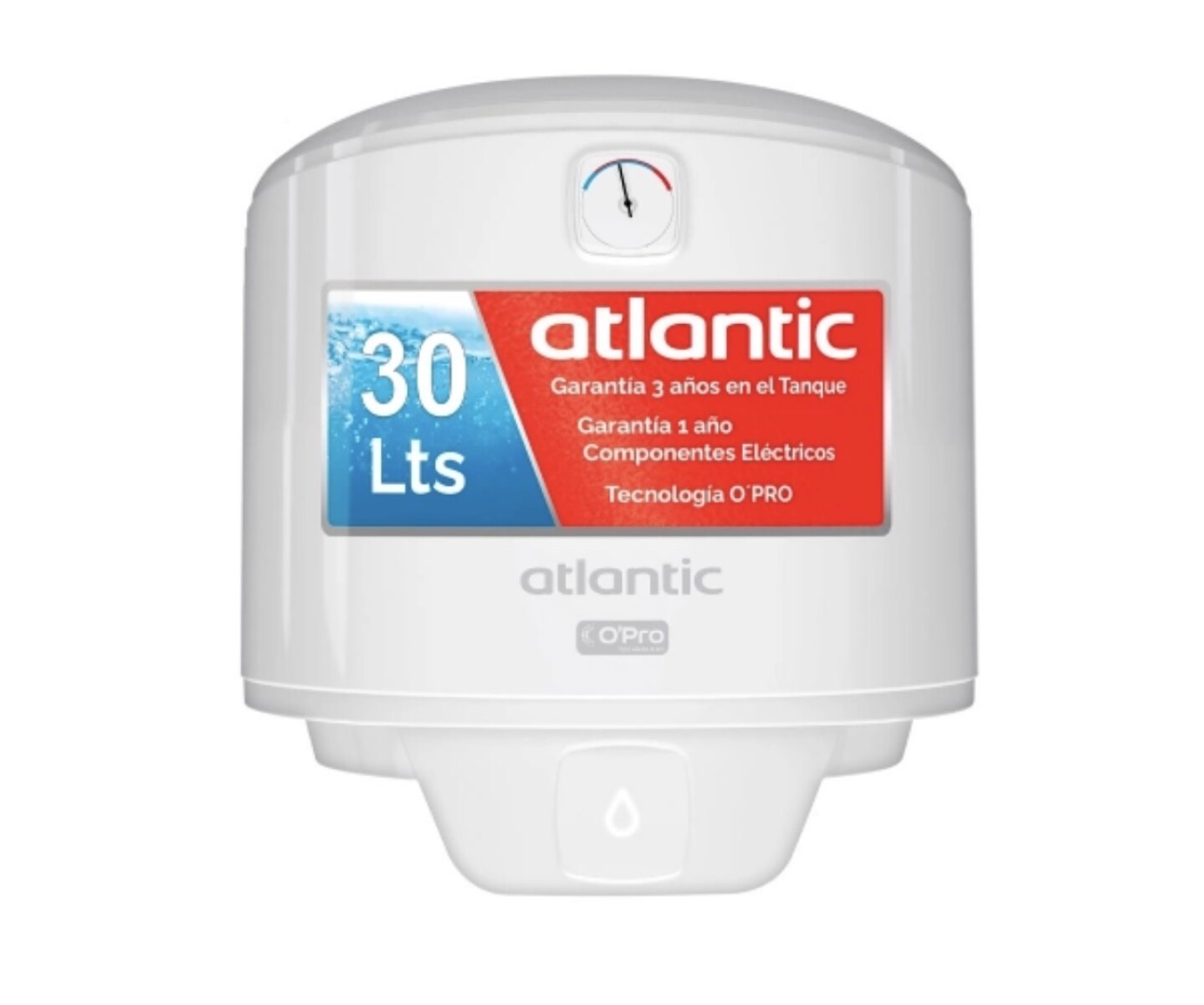 TERMOTANQUE ATLANTIC. ACERO 30L 
