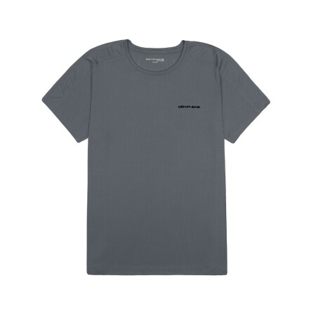 Remera Recta lisa de hombre Gris Oscuro