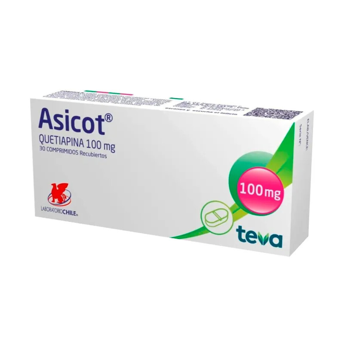 ASICOT 25 MG. CJ X 30 COMP. 
