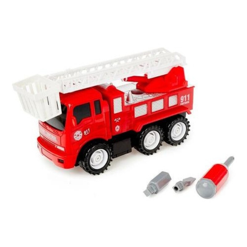 Camión de bomberos desmontable con accesorios 18cm Camión de bomberos desmontable con accesorios 18cm