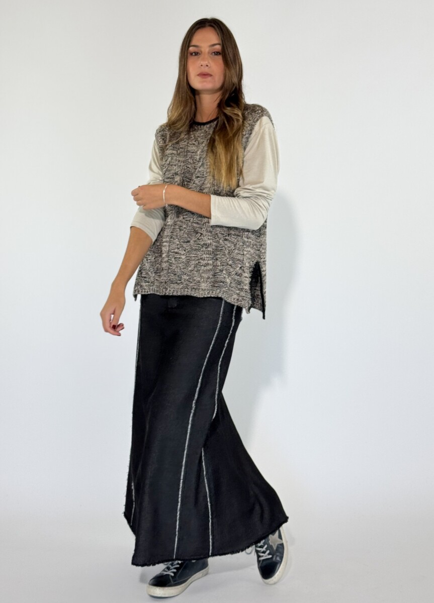 POLLERA NOA - NEGRO 