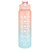 Botella De Agua Deportiva 750ml Motivacional Hidratacion Fit Variante Color Rosa