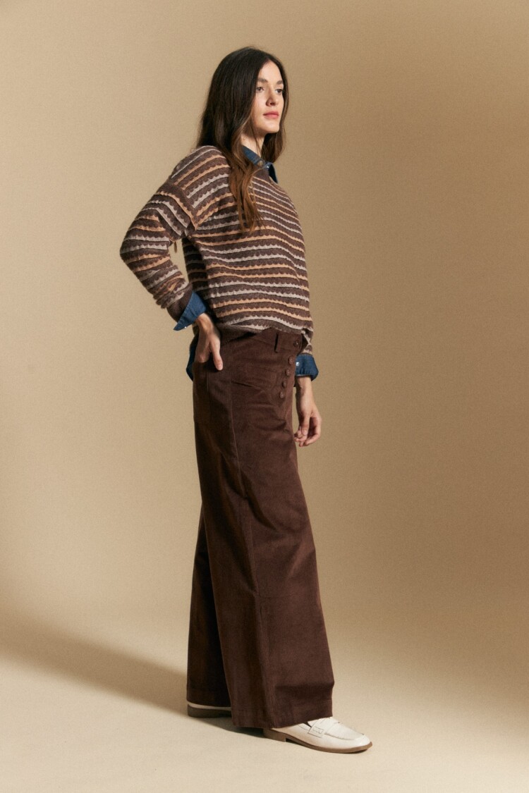 PANTALÓN AMAURY Marrón Corteza