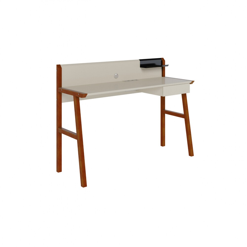 Escritorio Job - Cajón y Estante - Línea Manhattan Blanco