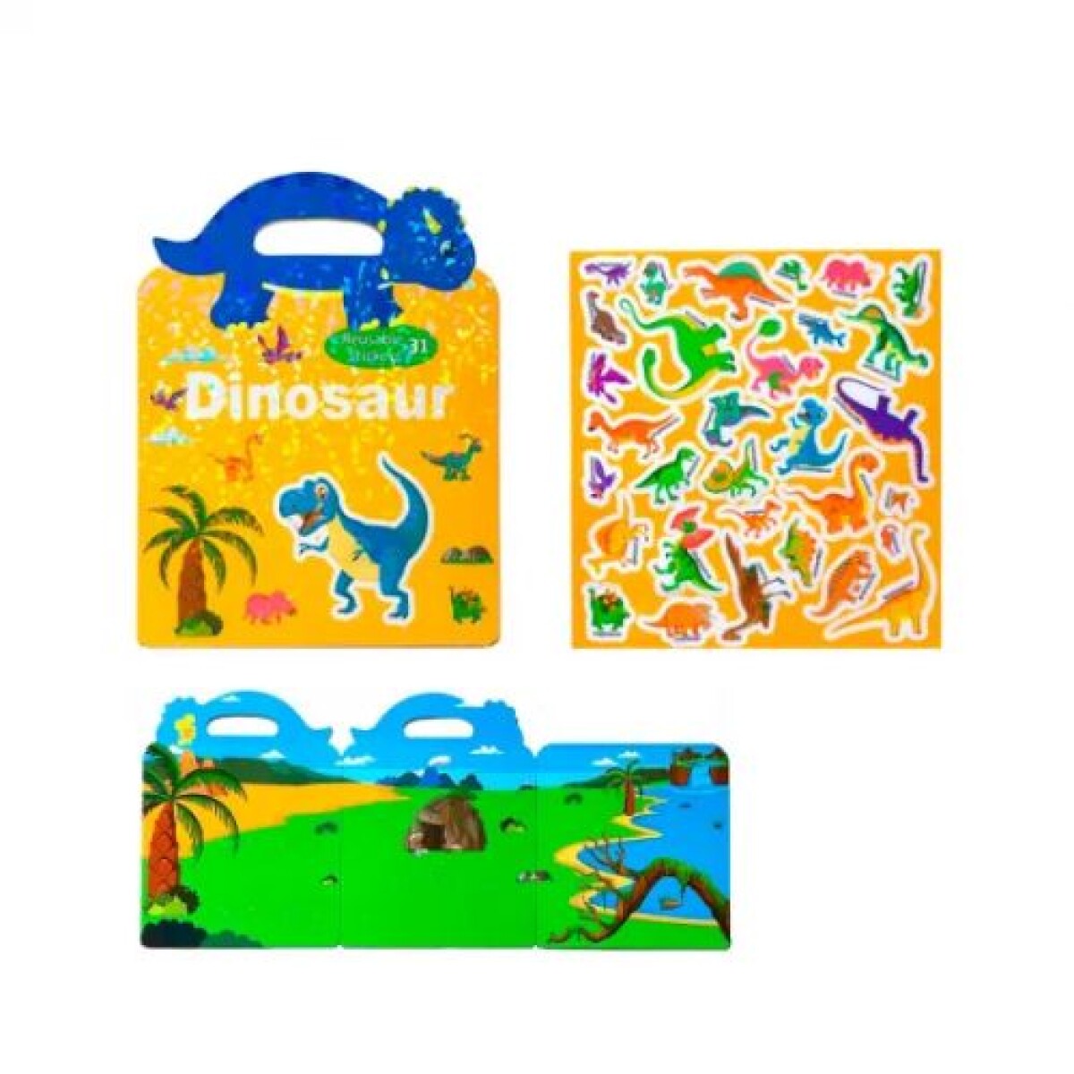 Maletin Stickers Dinosaurios 