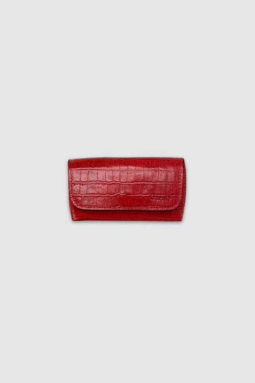 Portalentes con broche Crocco Rojo