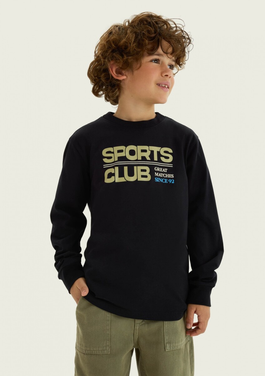 CAMISETA MANGA LARGA INFANTIL CON ESTAMPA - T-SHIRT ML MASC 