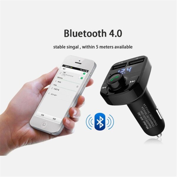 Transmisor Fm Auto Bluetooth Sd Usb Mp3 Manos Libres Radio Transmisor Fm Auto Bluetooth Sd Usb Mp3 Manos Libres Radio