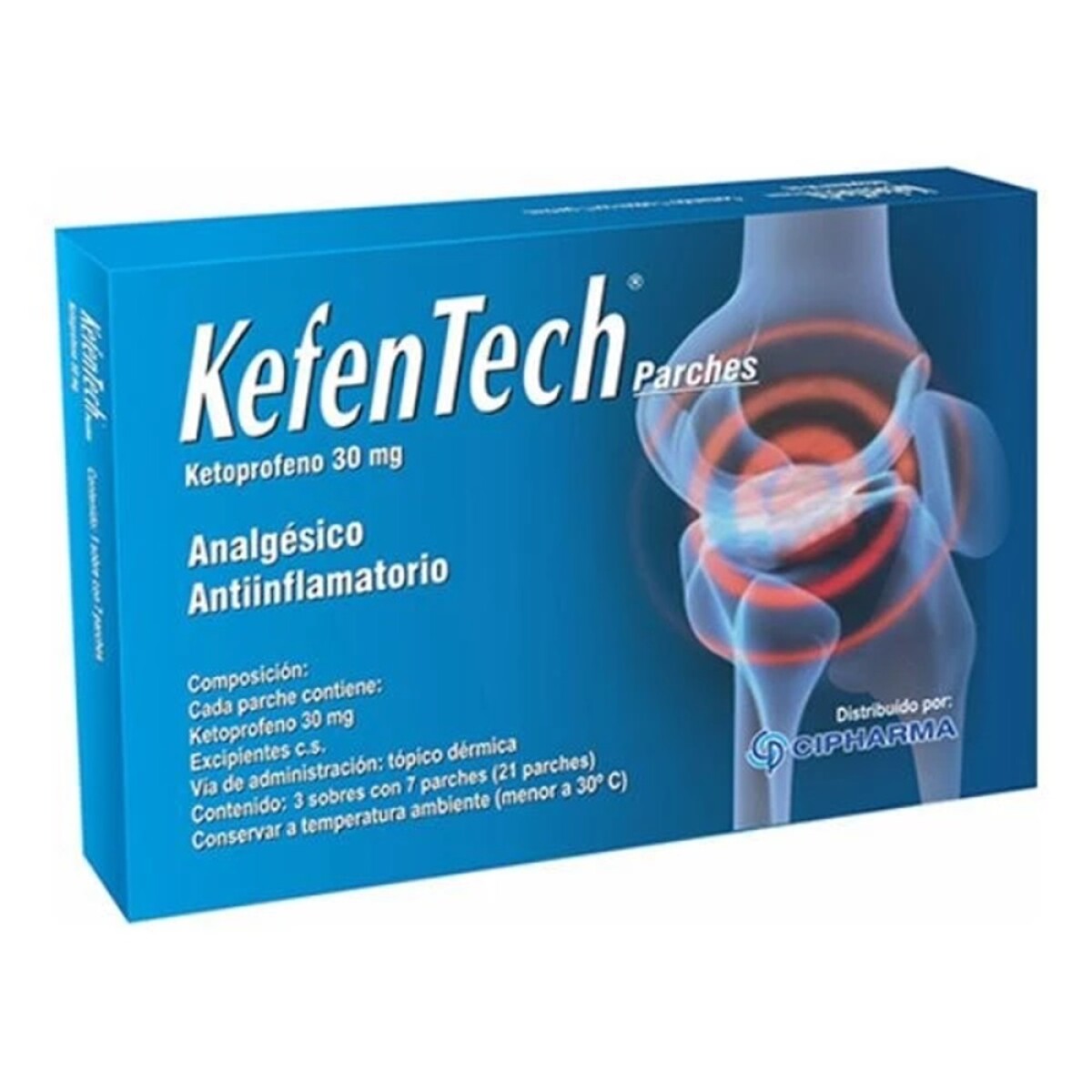 Kefentech Parches 3 Sobres De 7 Uds. 