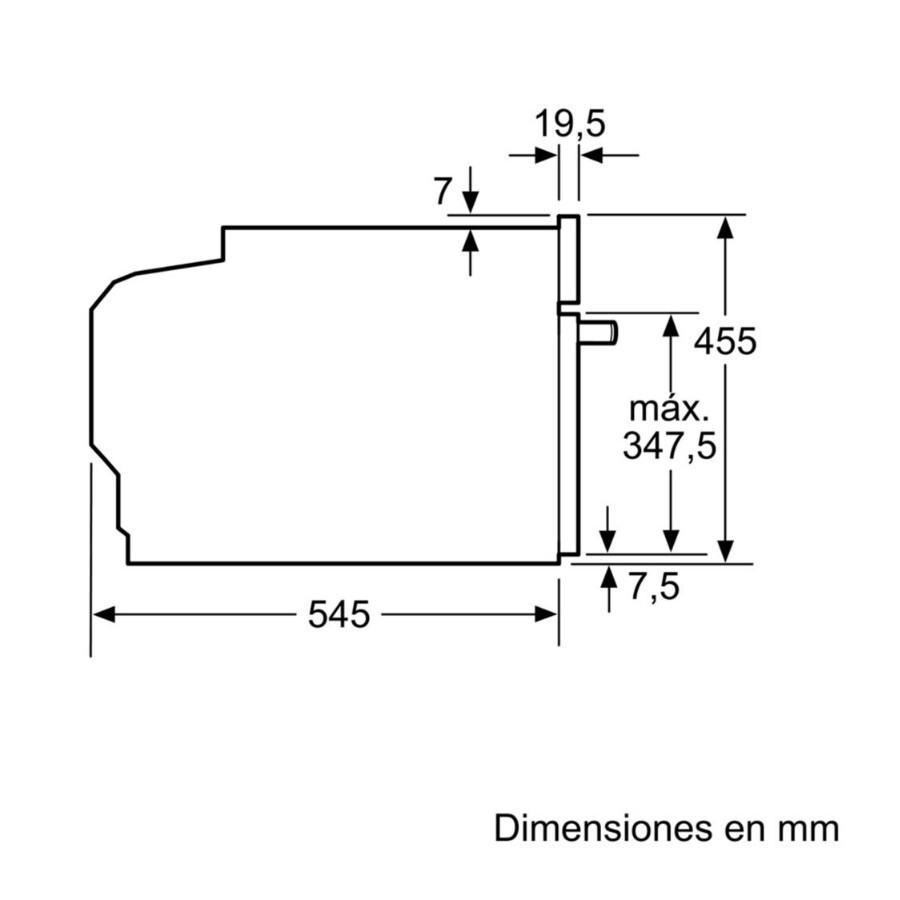 Microondas de Empotrar Bosch 36 lts CFA634GSI