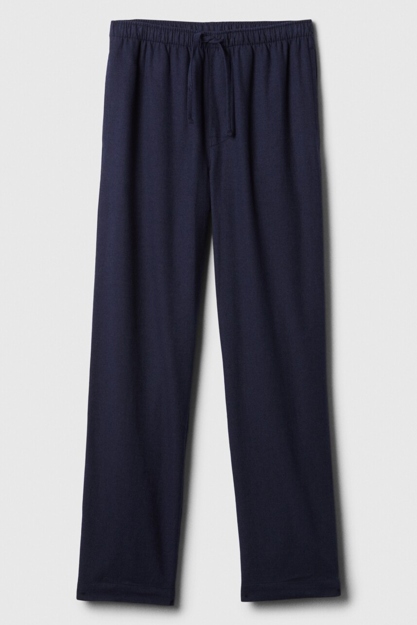 Pantalòn Pijama Franela Hombre Vintage Navy