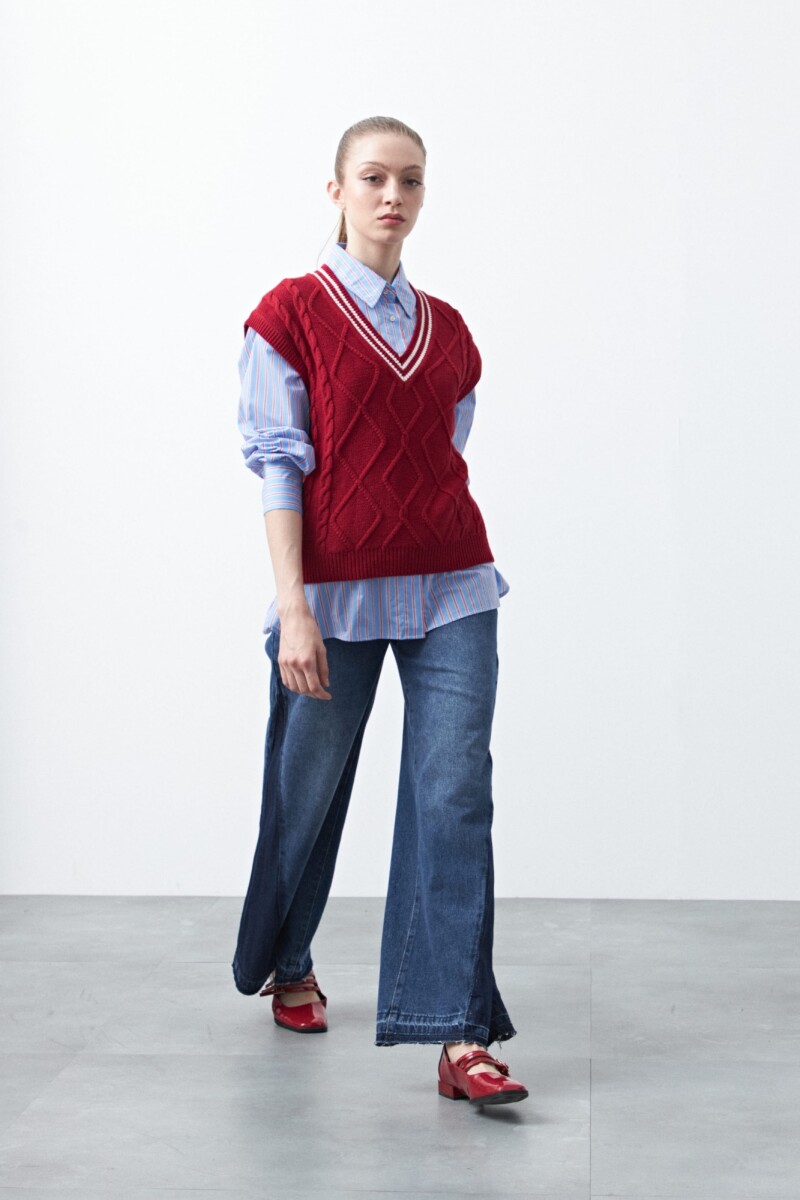 CHALECO ANTLIA Rojo Oscuro