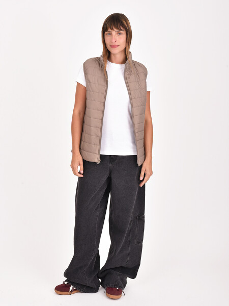CHALECO ANALIA TAUPE