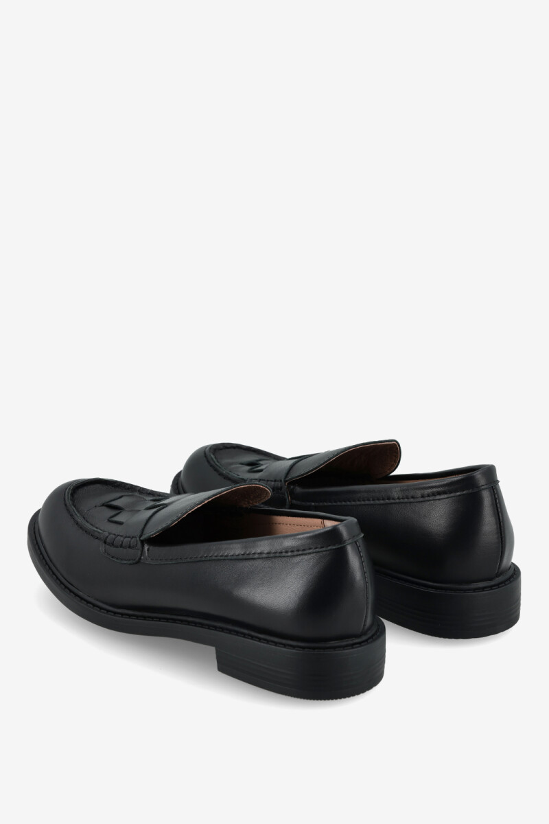 MOCASIN BOX WEAVE LOAFER 25 Negro