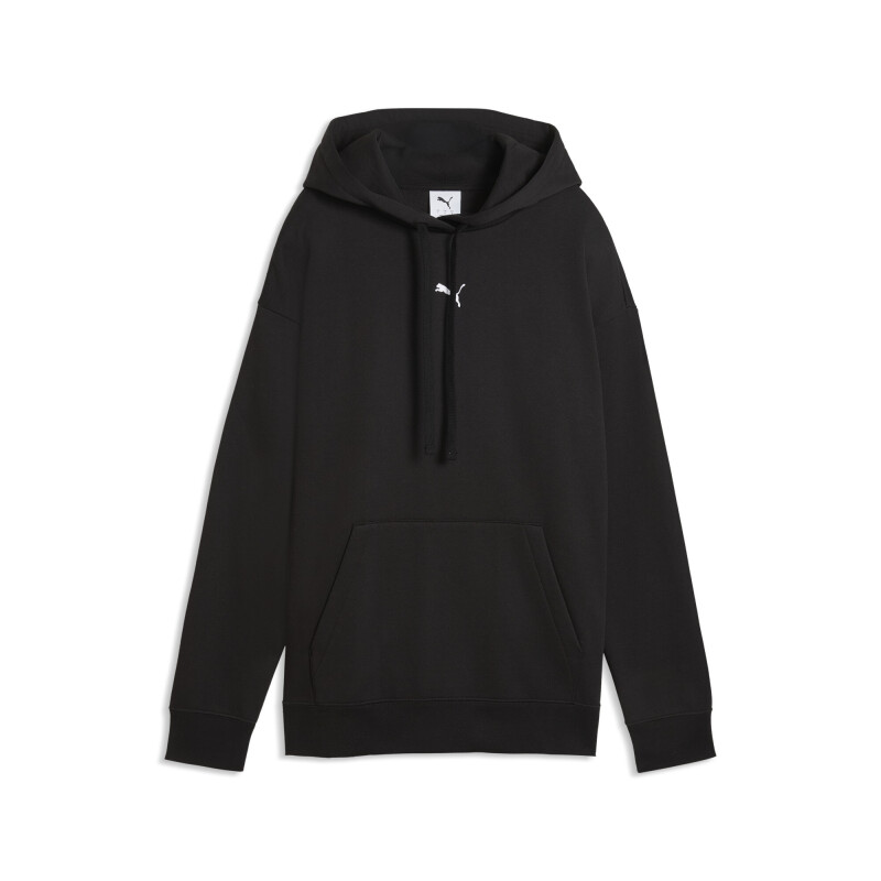 Hoodie PUMA ESS Center.Cat Logo Relax.FL Mujer 692917 01 Negro